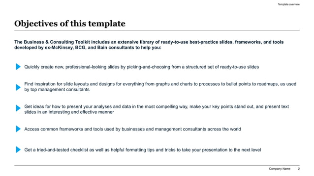 ESG supply chain transparency objectives slide with text-heavy bullet points and blue triangular icons for supplier risk and traceability planning.
