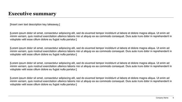 CBDC digital currency executive summary slide with clean multi-paragraph text blocks and concise key takeaways for policy and architecture review.
