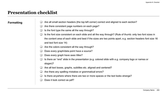 Intellectual property audit report slide with detailed checklist matrix for portfolio quality, ownership, risk, and governance review.